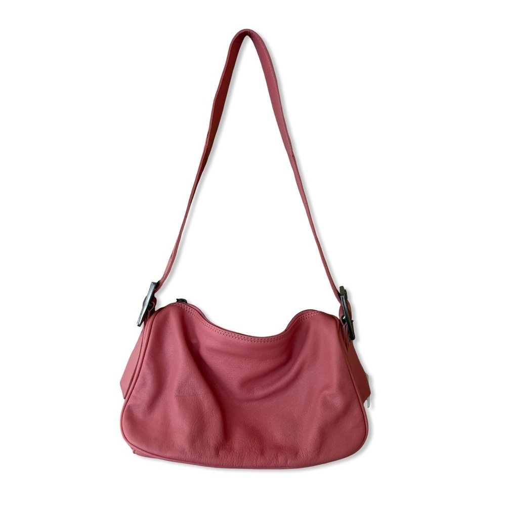 Free People Arm Candy Bag pink Shoulder purse leather NWT Y2K style - Picture 8 of 12